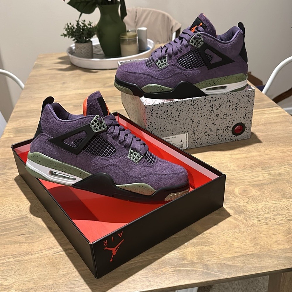 Air Jordan 4 Retro Canyon Purple Men’s 10.5/Wmns 12